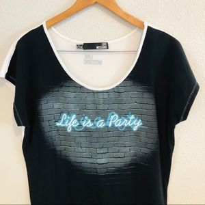 Love Moschino Life is a Party Shirt